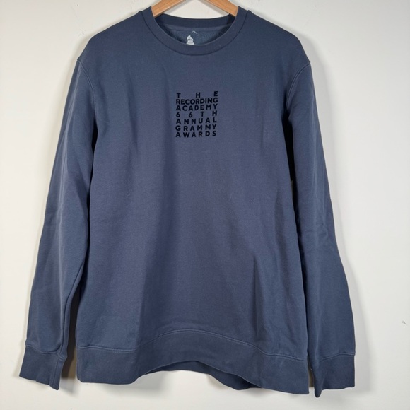 Grammy Awards 66th Official Merch Space Text Crewneck Sweatshirt size XL - Picture 1 of 5